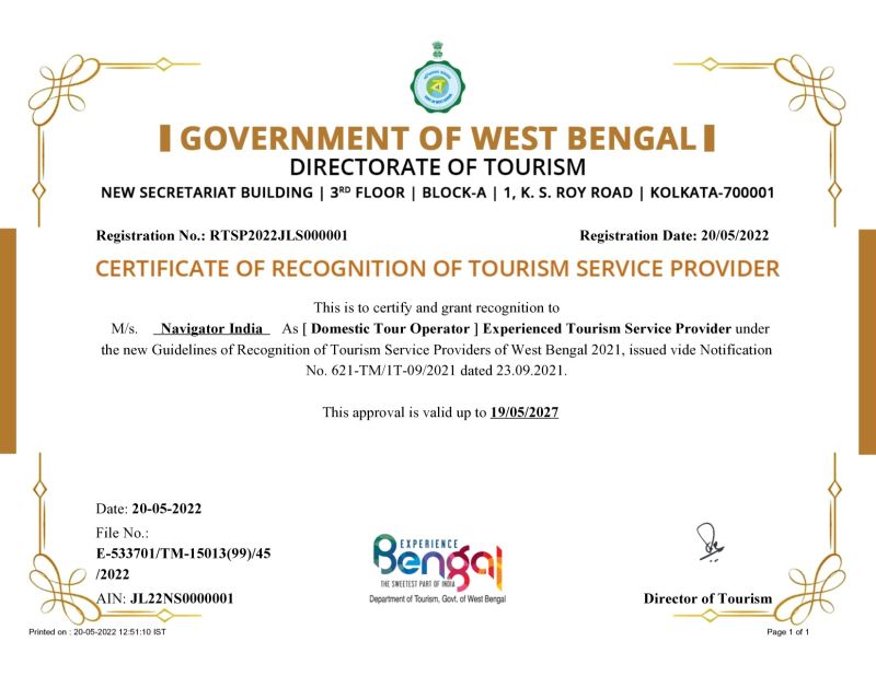 west bengal tourism launch service