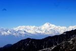 Kanchendoonga from Tsomgo Lake in April